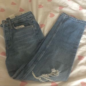 calvin klein ripped boyfriend jeans